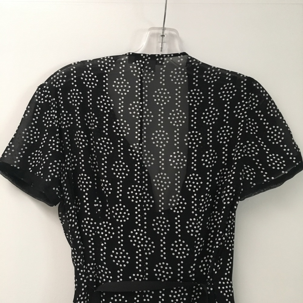 NWOT Kay Unger polka dot silk dress - Picture 5 of 5